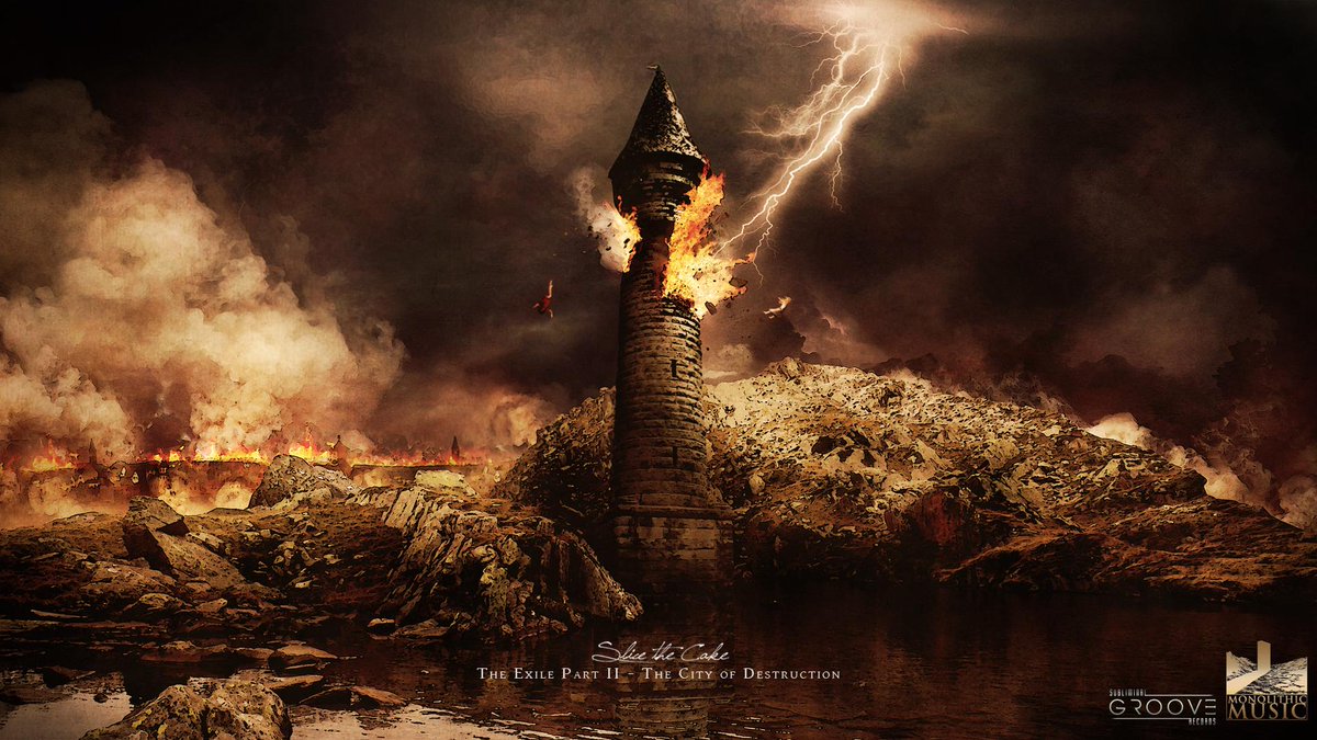 SliceTheCake's tweet photo. Our new single "The Exile Part II - The City of Destruction" is out today at 7pm GMT time! #OdysseyToTheWest http://t.co/4a3VneEb9i