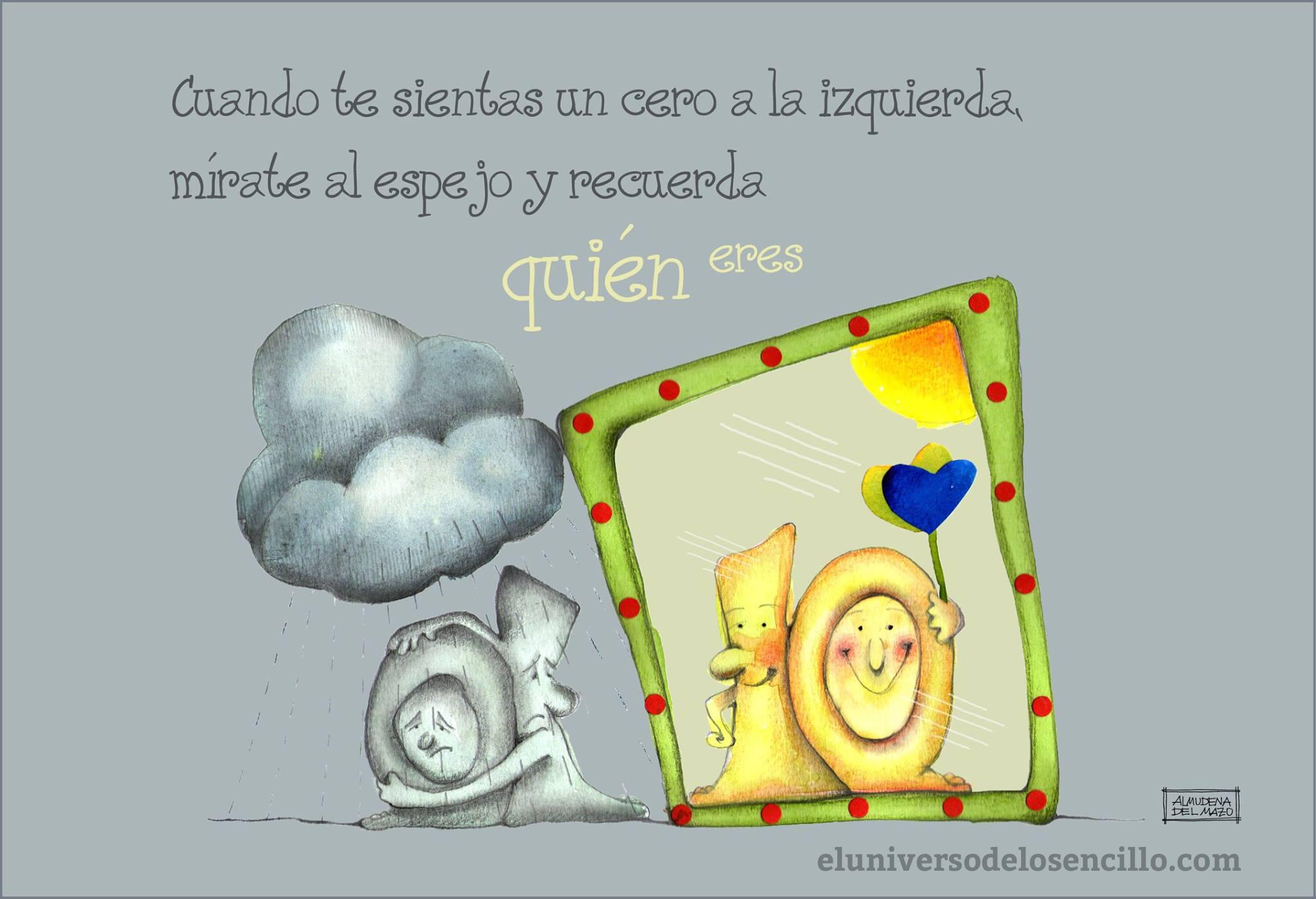 UniversoDeLoSencillo on X Cuando te sientas un cero a la izquierda. Una ilustracion de almudenadelmazo para univ sencillo http t noyFvKdcgv X