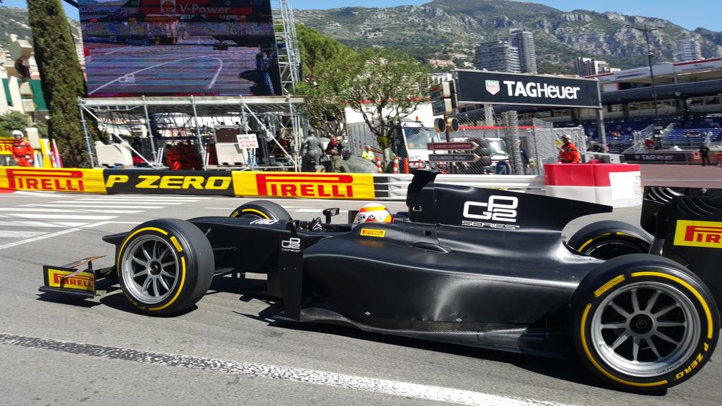 @GP2_Official car with 18 inch @pirellisport tyres and @MBrundleF1 in # ...