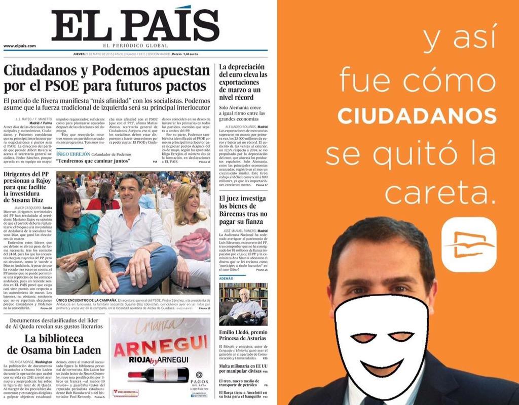 nnggtoledo's tweet photo. Las caretas están bien, pero solo en un baile de disfraces, colorín colorado este cuento se ha acabado. #VotaPP http://t.co/hp9UFrvtgw