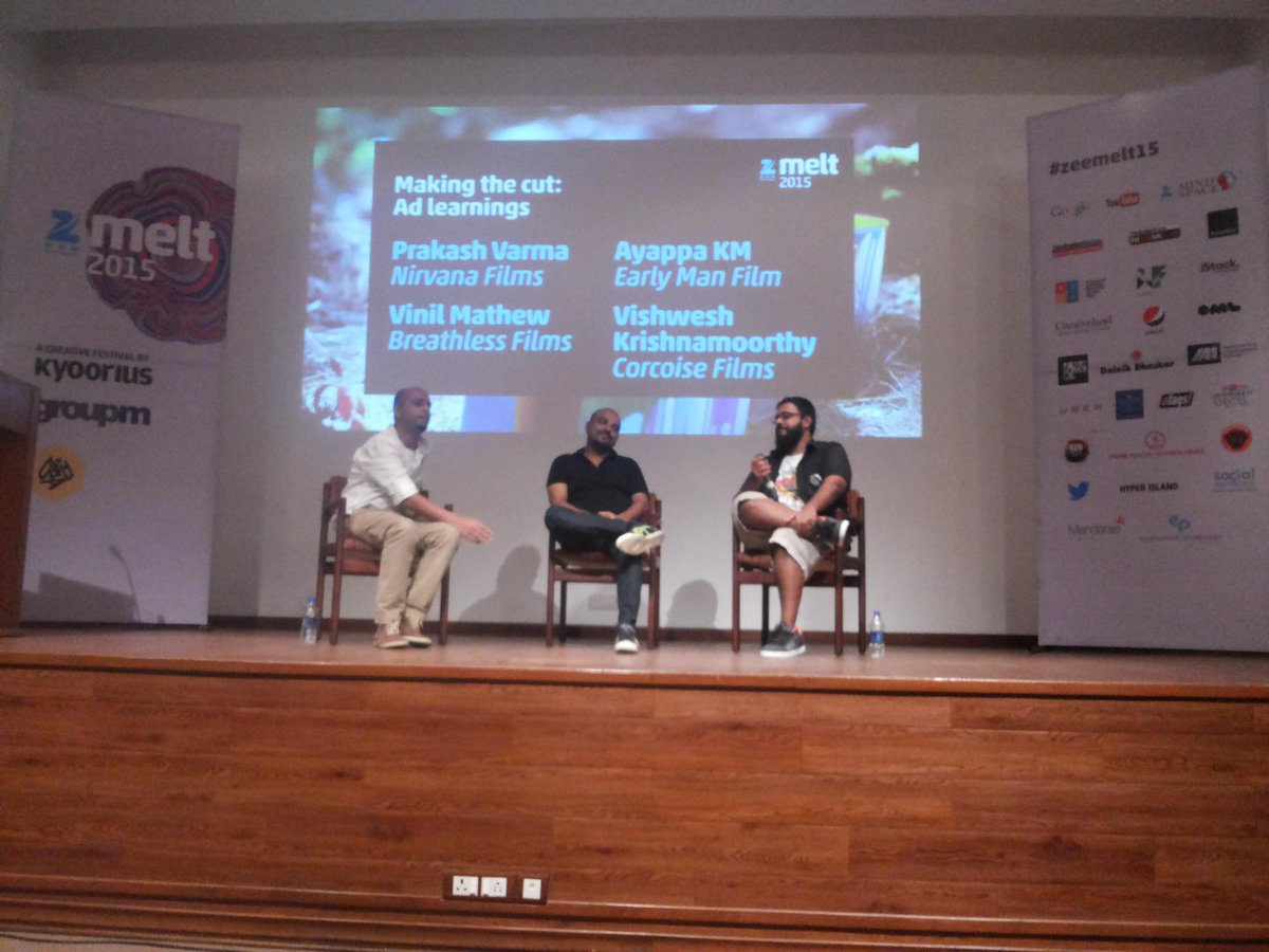 Mindshare_In's tweet photo. Brilliant session by @vishweshk @AyappaKM @vinilmathew #MakingTheCut #AdLearnings #MindshareIN #ZeeMelt2015 http://t.co/99lHVyxZkf