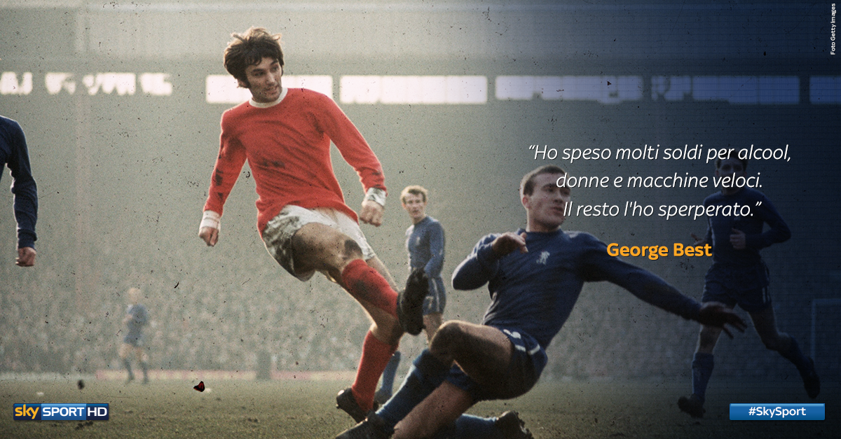 SkySport's tweet photo. Il 22 maggio del 1946 nasceva a Belfast George Best, Pallone d'Oro del 1968. http://t.co/nOtaWhiOyD