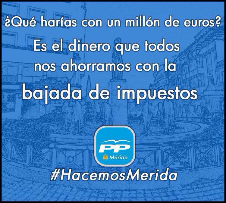 PPMerida's tweet photo. Bajada de impuestos #HacemosMerida http://t.co/gjHIRTilmc