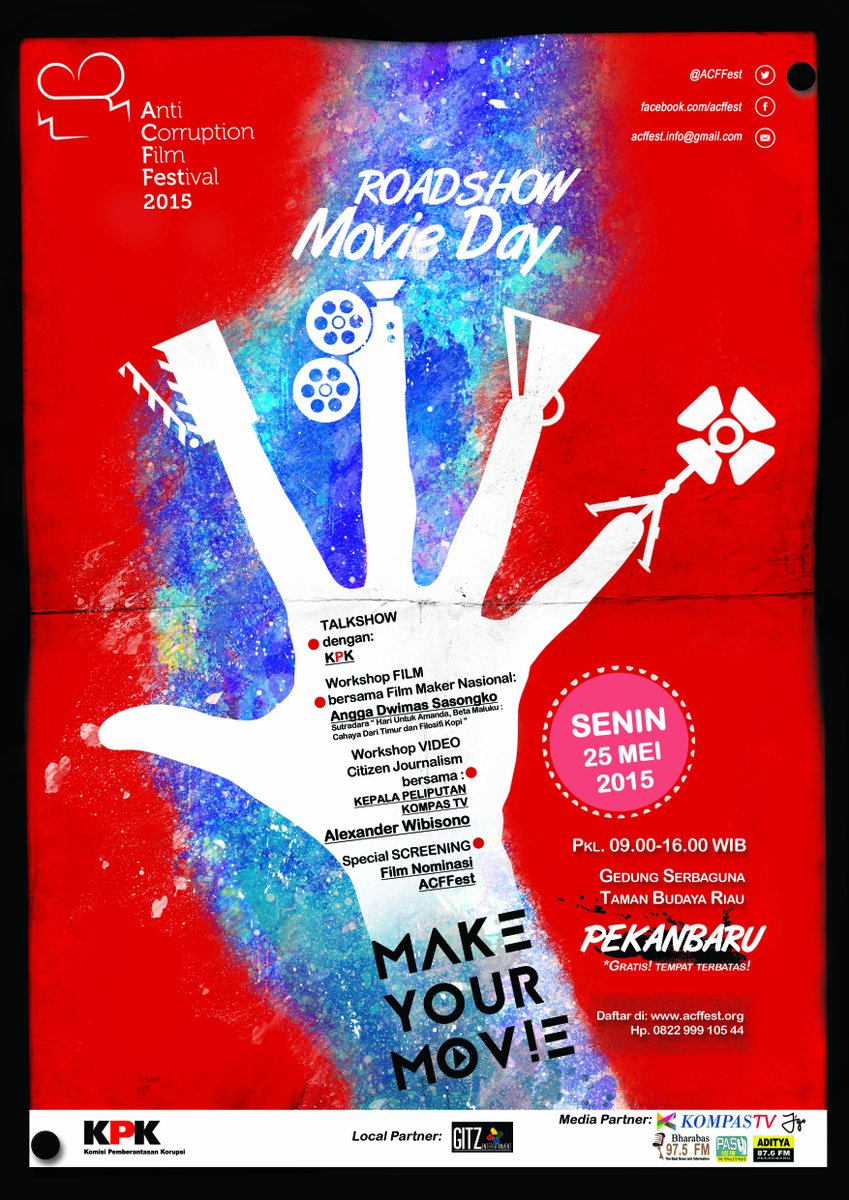 <a href="/univ_riau/">Universitas Riau</a> <a href="/tdakampuspku/">TDA Kampus Pekanbaru</a> ikut #MovieDayPekanbaru + kirim ide cerita dan dapetin 10 jt utk dana produksi yuk.