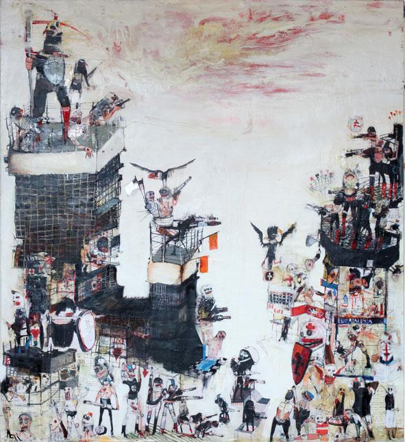 AC_ArtGallery's tweet photo. @KinkiTexas - #Trafalgar - What if history and reality are overturned? @Art15London_ @olympia_london Stand E17 http://t.co/BWnfFb41cI