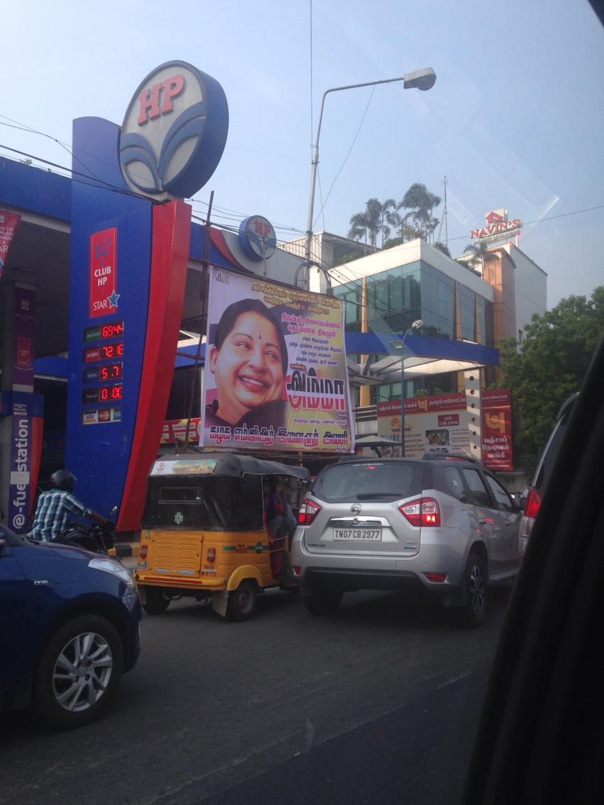 umasudhir's tweet photo. Posters all over Anna Salai saying #Jayaa comeback is victory for justice http://t.co/2WFGkt21GQ