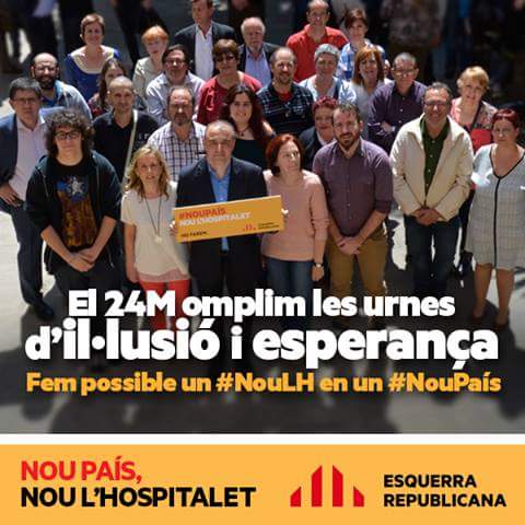 El #24M omplim les urnes d'il·lusió i esperança. Fem possible el canvi. Fem possible un #nouLH #24MLH