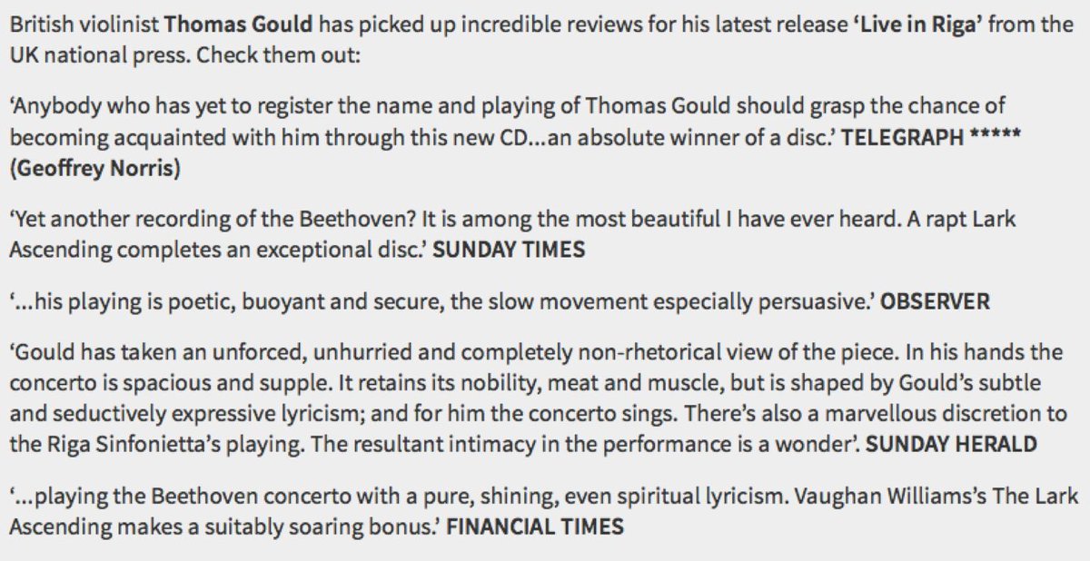 ThomasGouldVLN's tweet image. If you are offended by self-promotion look away now! #LiveInRiga is picking up great reviews! editionrecords.com/live-in-riga-p…