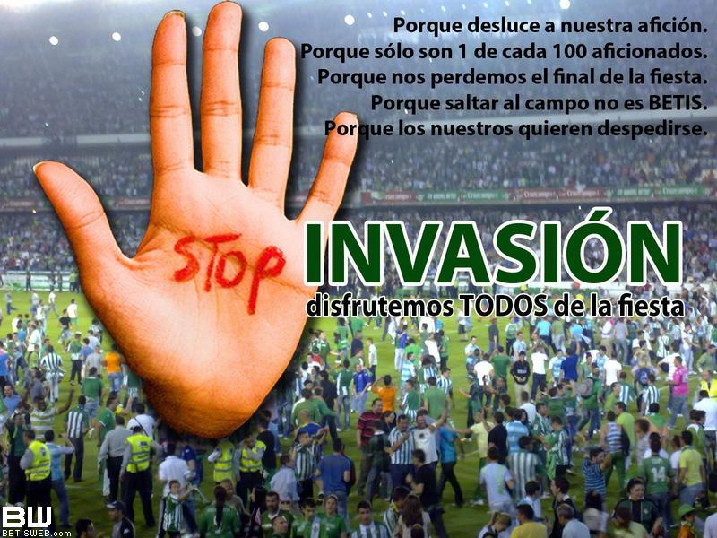 betisweb's tweet photo. Evitemos la invasión de campo http://t.co/Q9VXcj2Xxy  #Betis http://t.co/4CzTrQWTMd