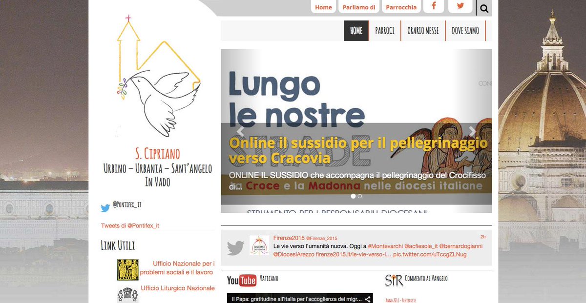 PwebPmap's tweet photo. Ecco la demo sito web parrocchiale con la grafica "LikeFirenze2015" http://t.co/nQlBP7thv4 #pweb #firenze2015 http://t.co/fAtdU2FNsO