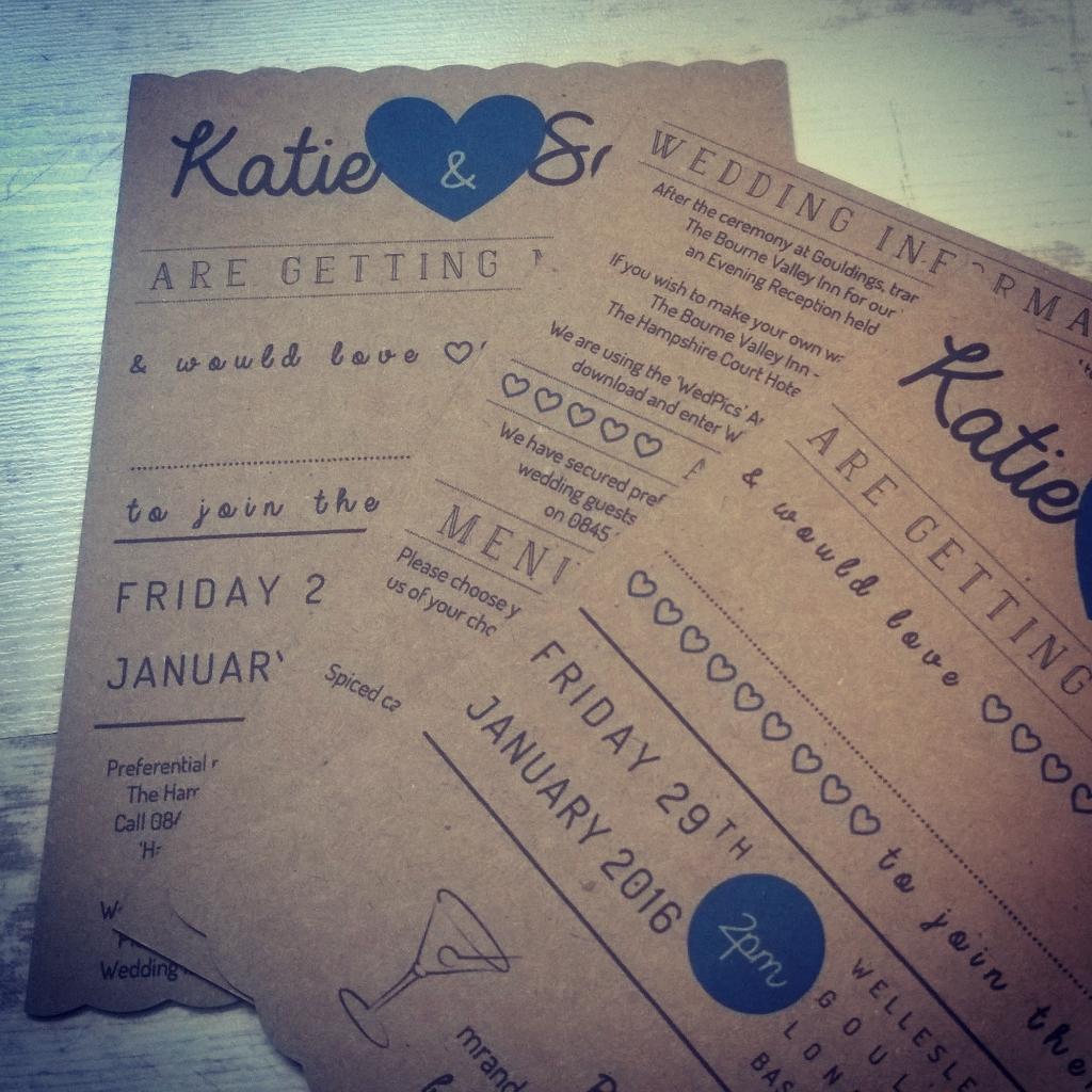 🍸 Cheeky  cocktail glass illustration on these wedding invitations for a <a href="/homeofbombay/">Bombay Sapphire Distillery</a> employee! #makeitpersonal