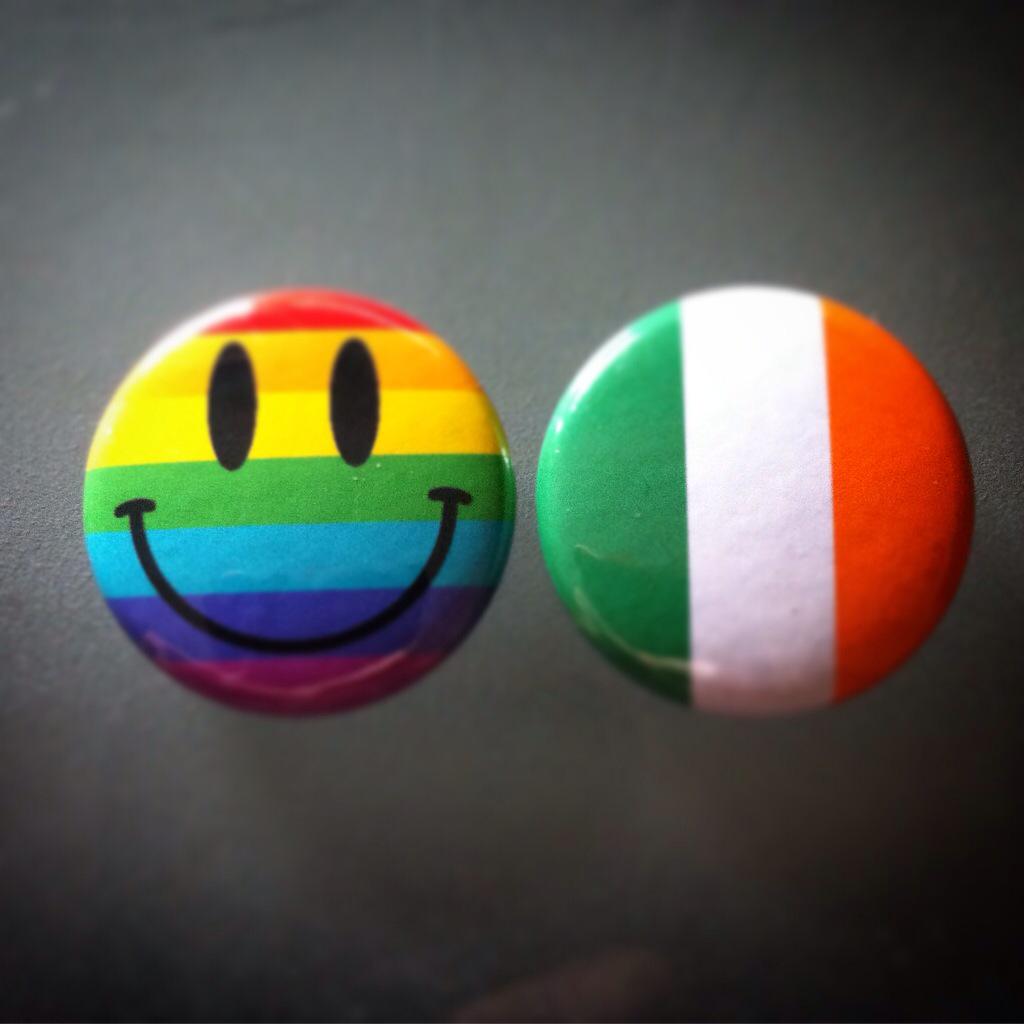 ButtonZombie's tweet photo. vote yes Ireland! #VoteYesForEquality #VoteYes #IrelandVoteYes #LGBTRights #marriageeqaulity #YesEquality http://t.co/U7kJUOPPnZ