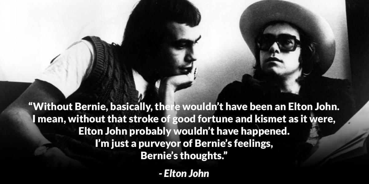 Happy birthday to Bernie Taupin, who turns 65 today! 