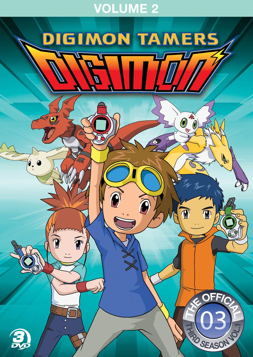 CinedigmKids's tweet photo. Same Digimon awesomeness - different universe! Own Digimon Tamers Vol. 2 TODAY! Get it here: http://t.co/MZa038rsbi http://t.co/CzeA4hP2eo
