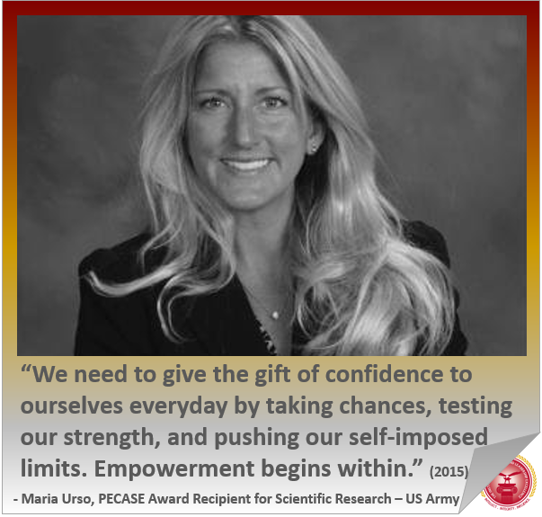 lillianngregory's tweet photo. "We need to give the gift of confidence to ourselves everyday by taking chances" -Maria Urso, PhD, US Army http://t.co/nmaOUTiXwa