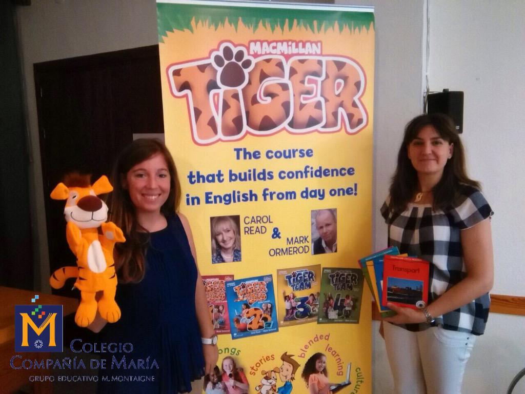 montaignejerez's tweet photo. Our English teachers at #TigerCourse @MacmillanSpain where they won a batch of books for the school #wearebilingual http://t.co/g1gqhyCdrS
