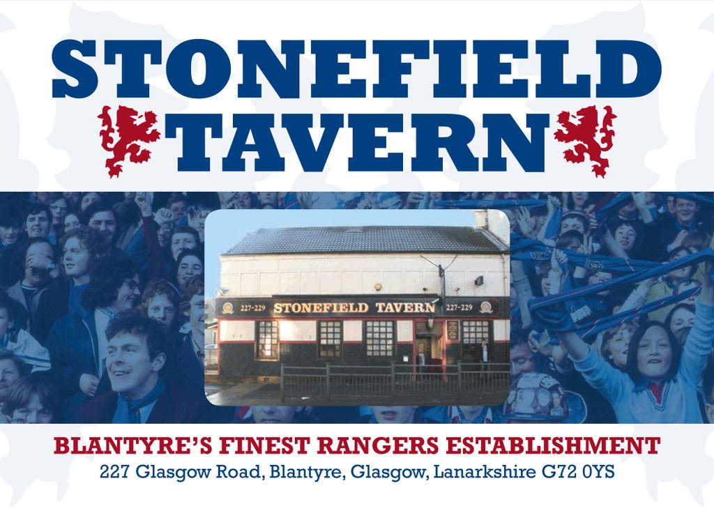 StonefieldRFC's tweet photo. Big game tomorrow - watch it live here in the pub! Blantyre's Rangers establishment!   @StonefieldRFC http://t.co/5CKpuFc74t