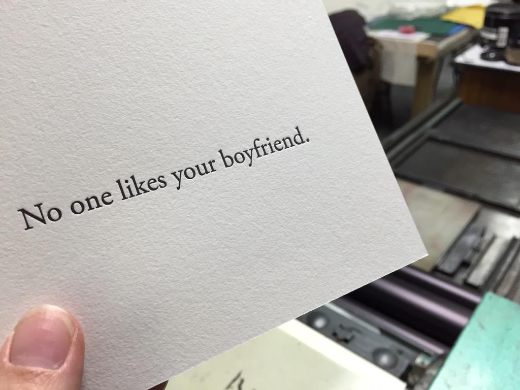 Bigjumppress's tweet photo. Mean card printing day continues. Can't wait to get to @westdeancollege #letterpress #designandcraft @TuttonandYoung http://t.co/CGJTdCduEl