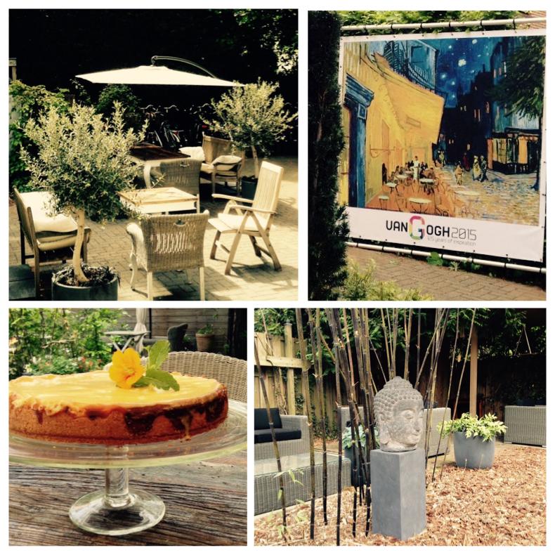 Van harte welkom dit weekend voor lunch, borrel voor koffie met gebak in de mooiste stadstuin van Apeldoorn!