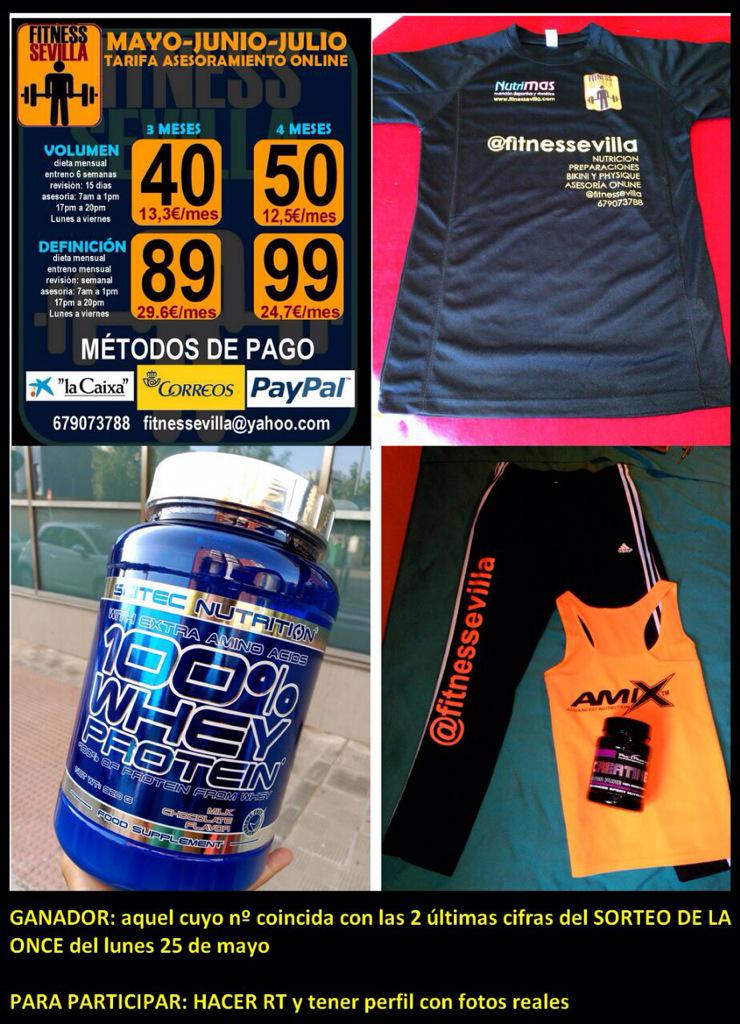 FaIillo's tweet photo. 💪SORTEO 2º ANIVERSARIO💪

⚠️proteína+creatina+pantalon+2 camisetas + asesoría 3 meses⚠️

Acepto RT hasta lunes 19h! http://t.co/bK2KDGntae