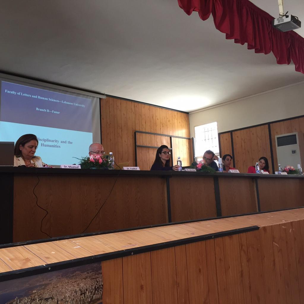 EnglishFanar's tweet image. Here are some more pictures from the Muti-Disciplinary Approaches to the Waste Land event yesterday. #LUFanarRocks