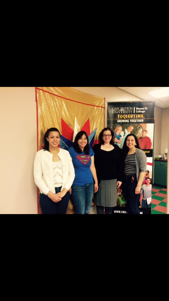 MikmaqLab's tweet photo. Meeting with Tammy MacNeil @CBU_Aboriginal @cbuniversity http://t.co/xQ0EFwerFN