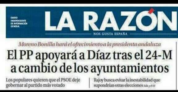 jpicon88's tweet photo. PP apoyará a Díaz tras el #24M.Queda claro que #PPSOEcomplices del desprecio a #Almeria.Por eso voto #EnConcienciaVOX http://t.co/PZNxoBoXJm