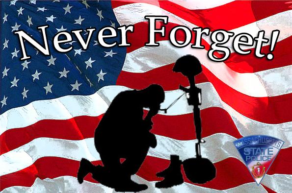 MassStatePolice's tweet photo. Happy #MemorialDay!

We honor all those who made the ultimate sacrifice. We will not forget you. http://t.co/ns3JnMO1PM