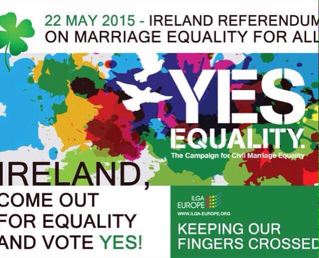 #VoteYES en Referéndum sobre  #MatrimonioIgualitario en Irlanda / LGBTI LGTBI / Todo mi apoyo / Ni un paso atrás /