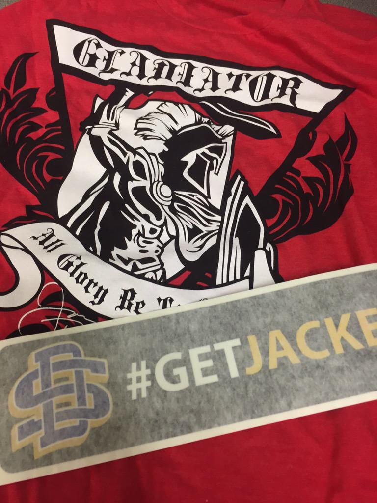 GoJacksWrestle's tweet photo. To celebrate let's do a giveaway! #getjacked sticker and @Jon_Reader T up for grabs. RT to enter. @coytecooper http://t.co/YCJtglWze1
