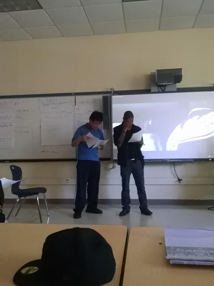 grace_h_evans's tweet photo. @BCLA_Boston 's Martin Tran (star of last week's musical Grease) analyzes hip hop lyrics. http://t.co/nAaHmU0vu1