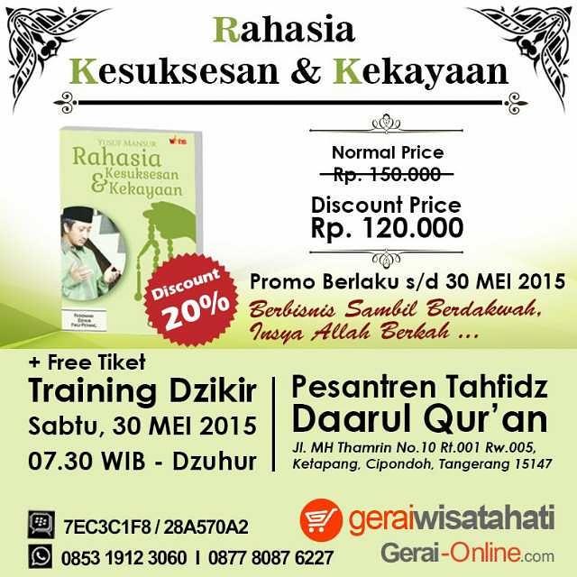 Sdh punya buku terbaru karya Ust Yusuf Mansur ? Ayo manfaatkan promo yg satu ini. Cc <a href="/Yusuf_Mansur/">Yusuf Mansur</a>  <a href="/elamansur/">Ela Mansur</a>