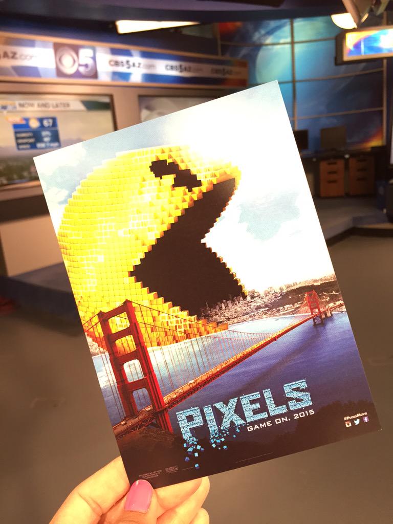 NicoleCritesTV's tweet photo. #HappyBirthdayPacMan Thanks @PieceOfCakeAZ  &amp; @PixelsMovie for the cake🎉 @CBS5AZ @KatieBakerCBS5 @jbarrycbs5 http://t.co/CYkegPKX6w