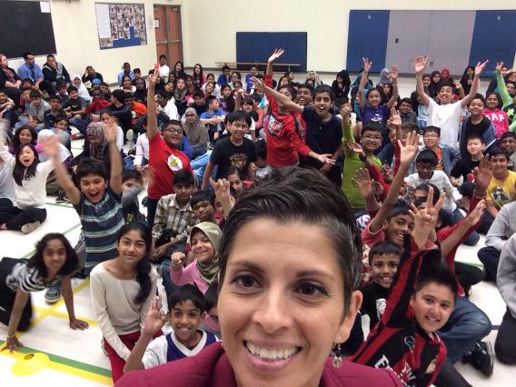 kateygoalie's tweet photo. Students  @MarkhamGateway are amazing!! Future journalists who know how to ask great questions! #schooltalk http://t.co/Q0W8Iz6Se7