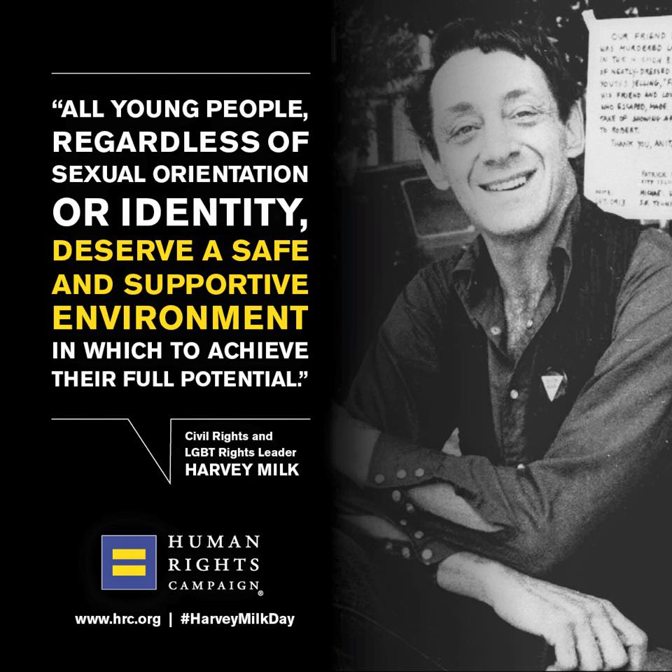 Happy birthday Harvey Milk.\"Hope will never be silent.\"       