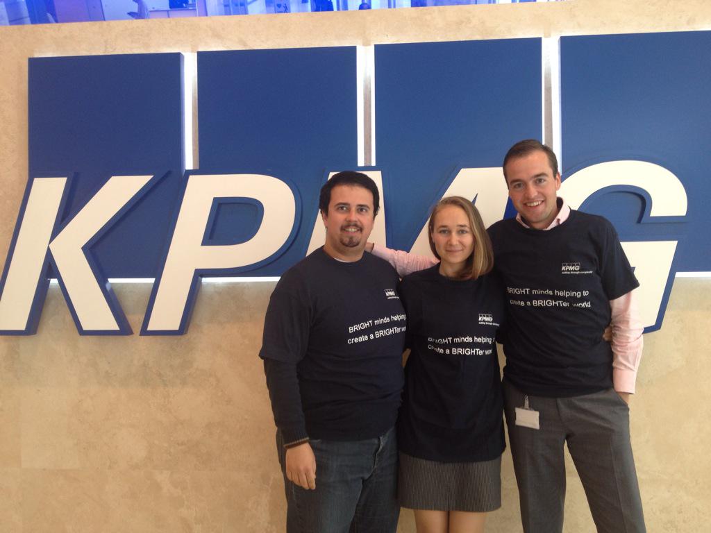 GalynaIgnatenko's tweet photo. Exciting! In London, preparing for our International volunteering placement with @ssimonovski @SLKerstens #KPMGBright http://t.co/DxBVFuLzZB