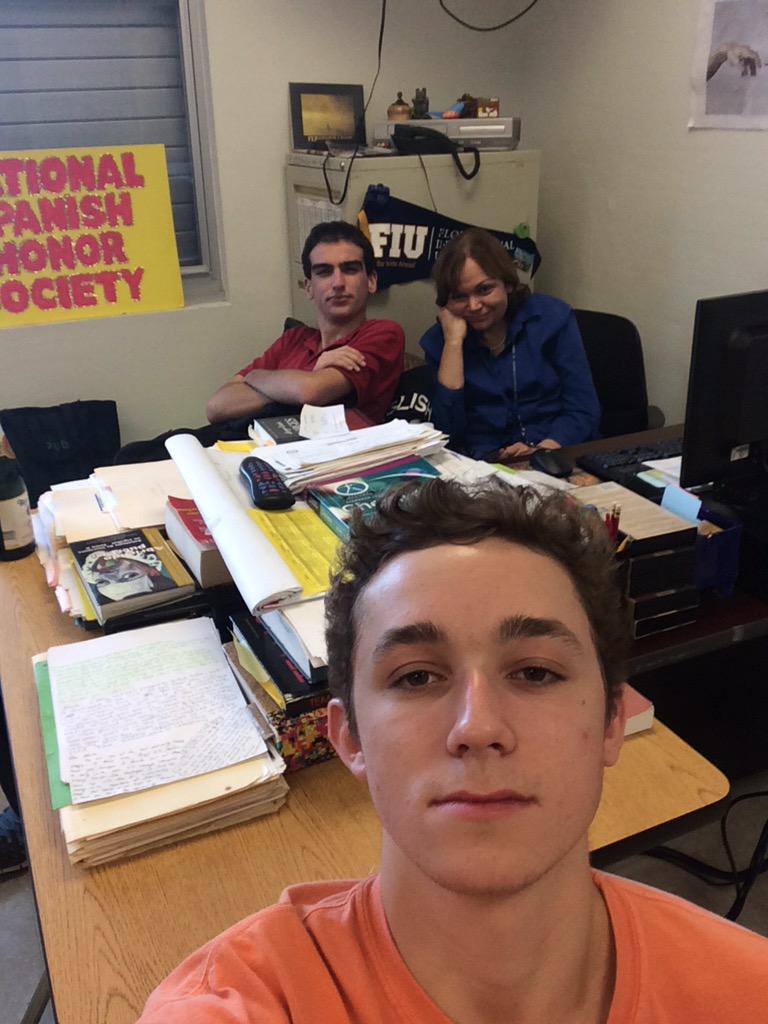 Conquering Ms. Verazain's room 10:20 A.M.