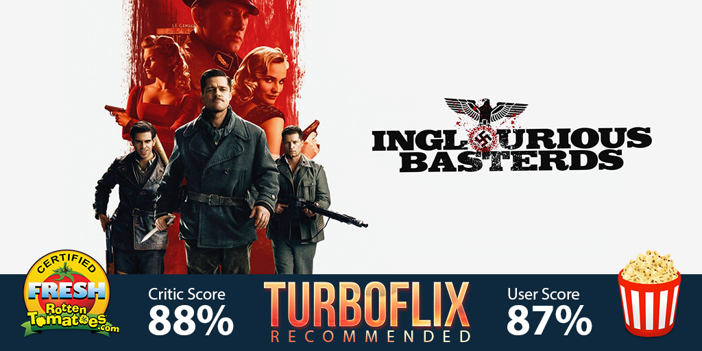 GetTurboFlix's tweet photo. Here's what's new on Netflix:

Inglourious Basterds (2009)

TurboFlix: Expand Netflix with over 5,000 new videos. http://t.co/NTXIZsxhPV