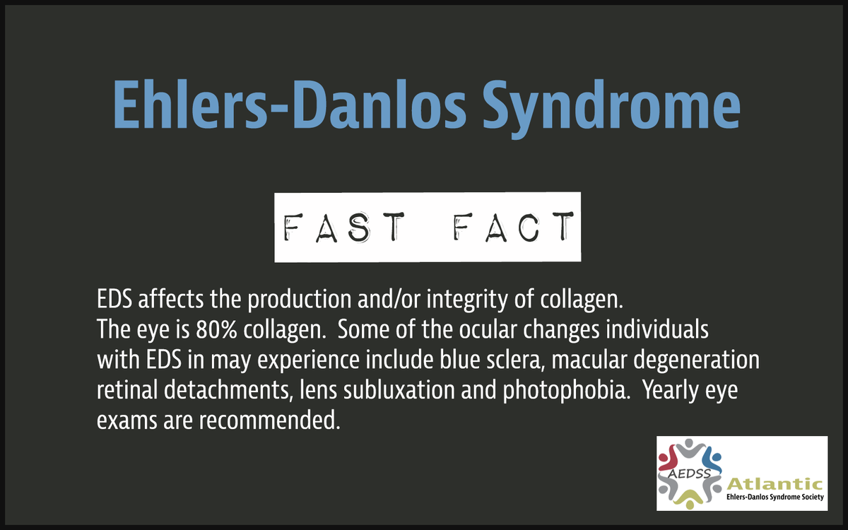 Atlantic_EDS's tweet photo. Keep an eye on your eyes. #EDSAwareness #MakeMayMatter #FastFact22 http://t.co/Gxpvoah4G9