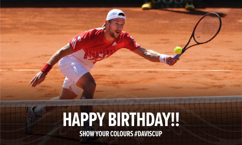 Happy Birthday Jurgen Melzer ! Jurgen holds 2 records for Austria - most ties played (30) and most years played (17)! 