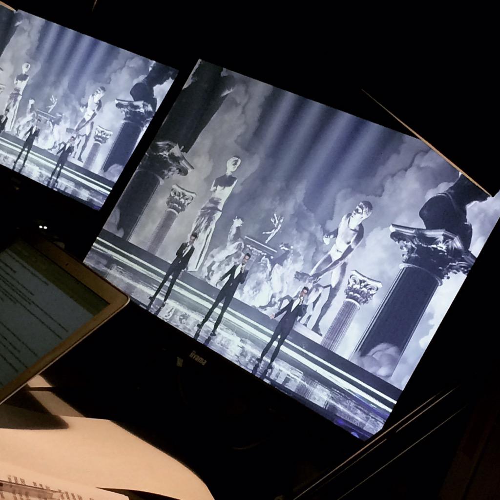 Eurovision's tweet photo. Breathtaking performance by #ITA! #Eurovision http://t.co/99DdKapNFX