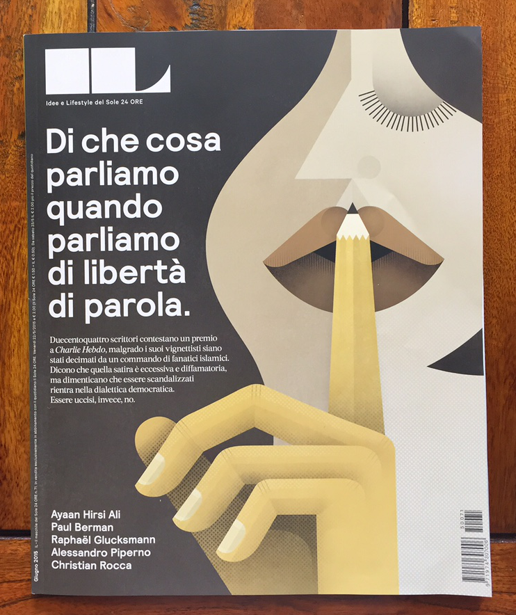 thevisualagency's tweet photo. Nel nuovo numero di #IL71 si parla di #libertà di parola con le belle illustrazioni di @wwwmariacorte @24ILmagazine http://t.co/1AYjdb7nhr
