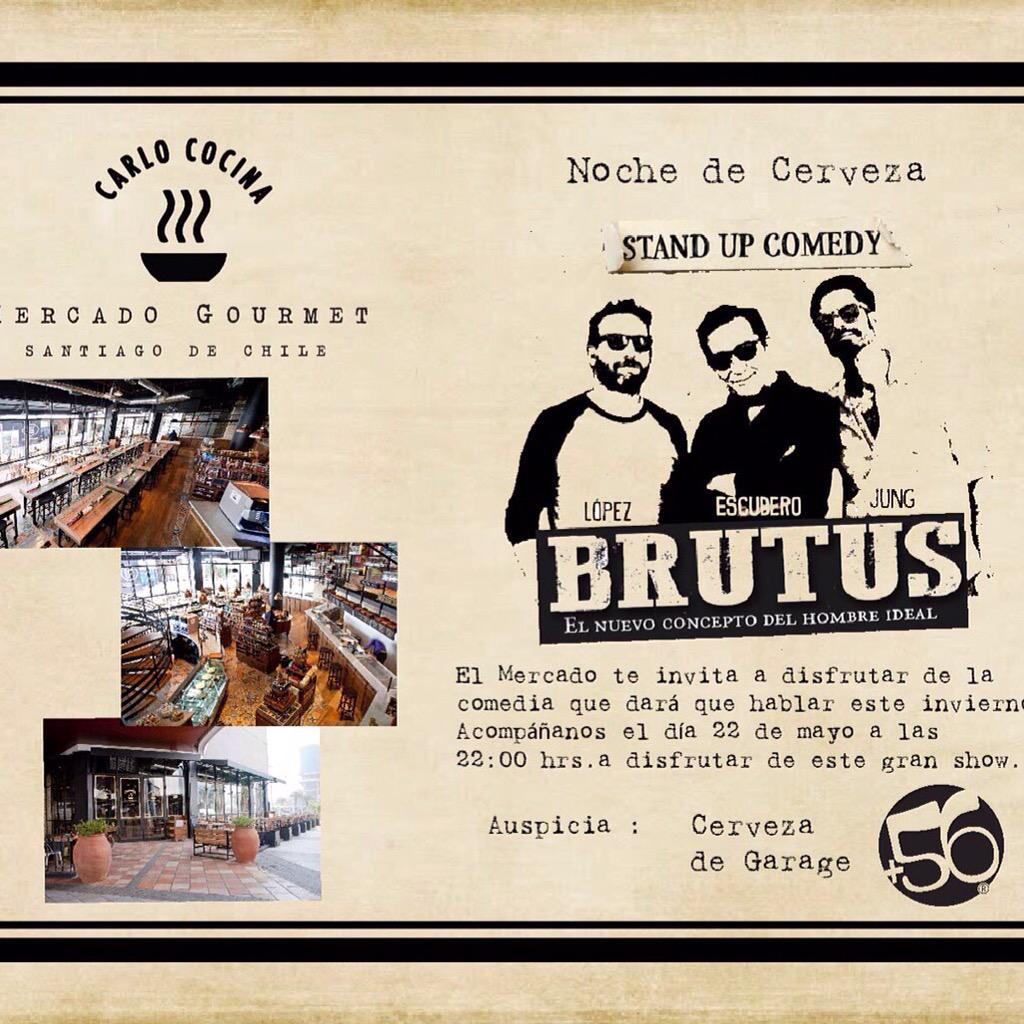 chamojung's tweet photo. hoy en @carlococinachile en el parque Arauco a las 22:00 estaremos los #Brutus hechando la talla junto @Cervezamas56 http://t.co/YM4UZtBk8n