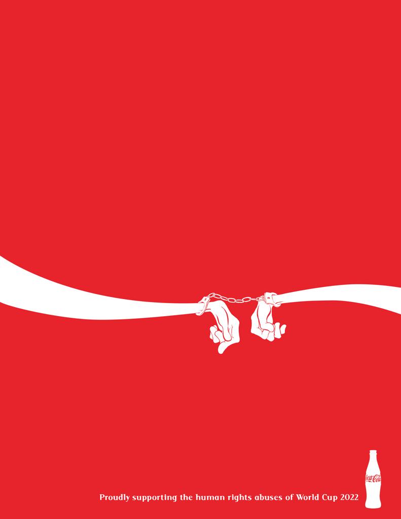 RedIocks's tweet photo. @CocaCola The human rights abuses need to stop now. Please. #FIFASlavery #Qatar2022 #worldcup http://t.co/ABomktpqum
