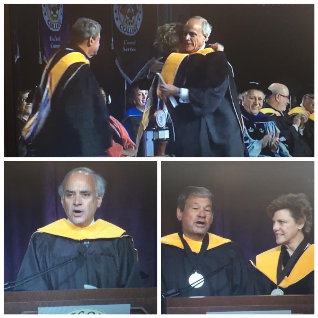 sfirstie's tweet photo. It was an honor to watch my father introduce my "bonus set" of grandparents, Cokie and Steve! #MCGRAD2015 #SoProud http://t.co/FE4yLRojkJ