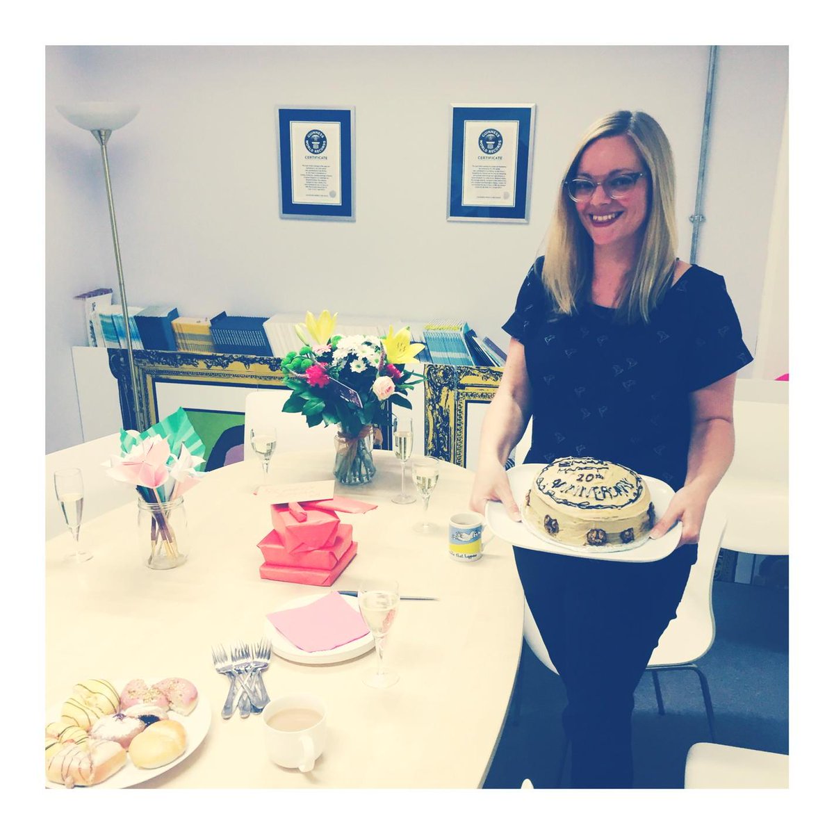 childrenandarts's tweet photo. Celebrating 10 years with or wonderful Project Director Emma! #childrenandarts http://t.co/MD9b8aPCrV