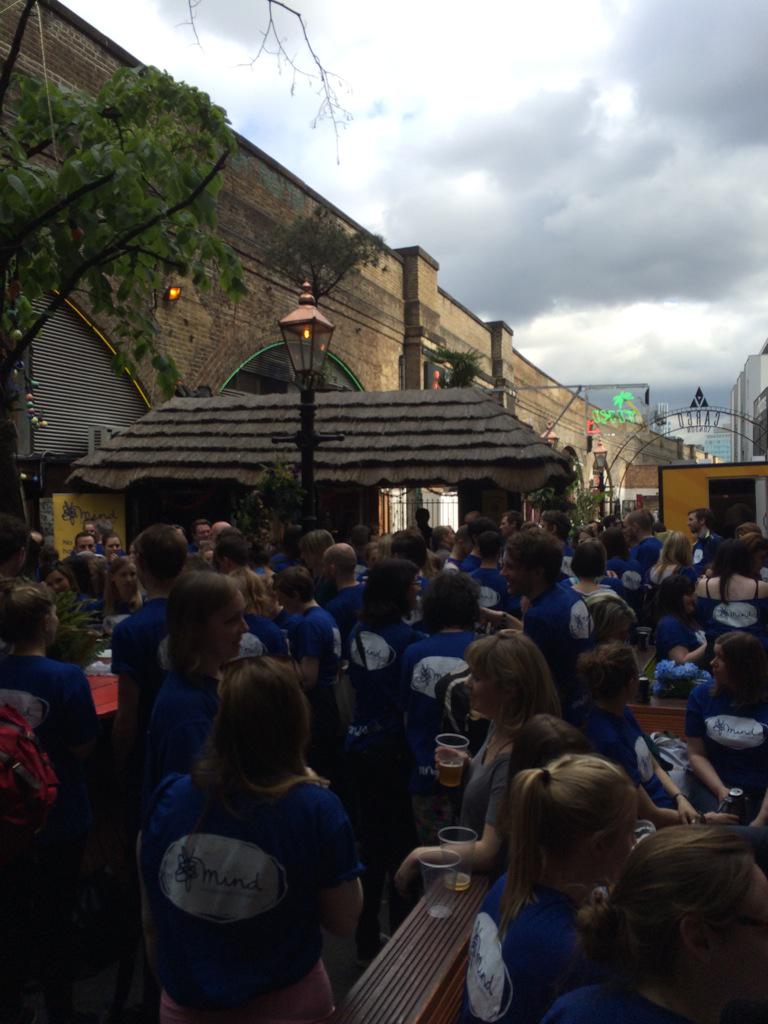 TigWallace's tweet photo. Completed our #walkformind now we celebrate @penguinrandom http://t.co/Q4qXxo0mJI