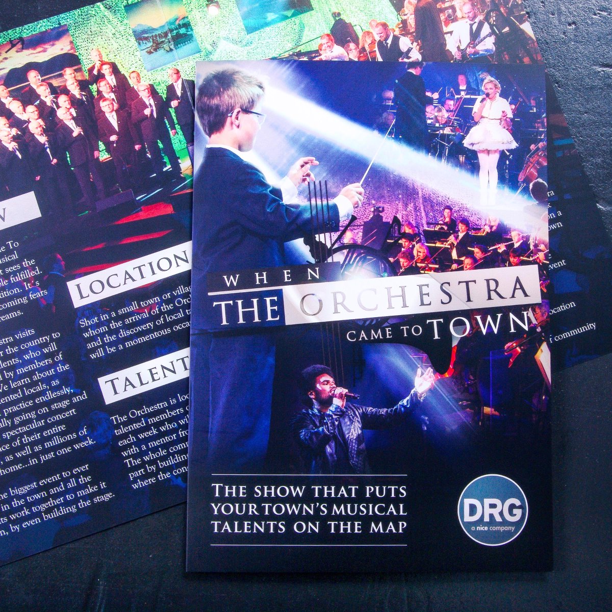 Paper_Dog's tweet photo. Four brochure cards designed by @Paper_Dog for @drglondon, for last month's #MIPTV2015 market in Cannes: http://t.co/AUH6wyt7eS