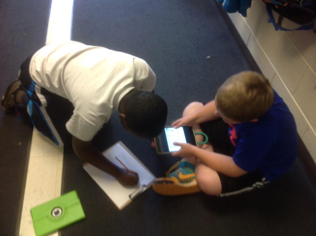MrWhite2ndgrade's tweet photo. Practicing spelling words together. http://t.co/lPMhtEYp9D