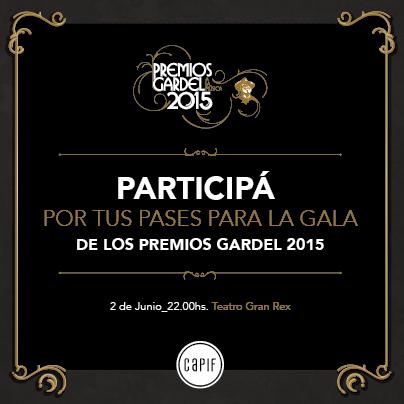 PremiosGardel's tweet photo. ¡Sorteo para presenciar los #PremiosGardel2015! Entre todos los que RT esta imagen, 10 pares con sorteo al azar. http://t.co/zOlSVzIEhO